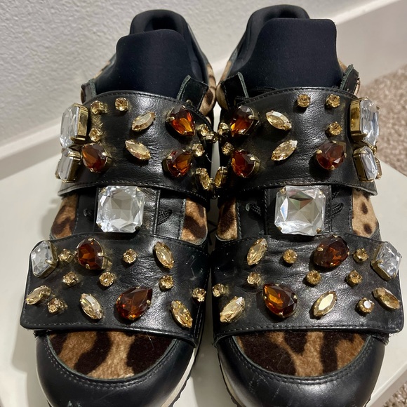 Dolce & Gabbana Leopard pattern stones velutto leovit.nap Sneakers - Picture 12 of 13